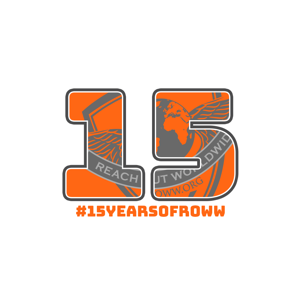 15 Years Reach Out Worldwide Logo